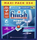 Tablettes lave-vaisselle Power Plus Tout en 1 * - FINISH Powerball en promo chez Casino Supermarchés Cagnes-sur-Mer à 6,93 €