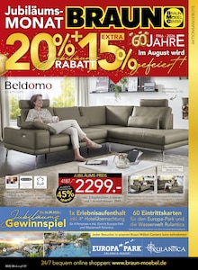 Aktueller BRAUN Möbel-Center Prospekt für Bad Rippoldsau-Schapbach und Ungebung, Seiten zum blättern BRAUN Möbel-Center Prospekt Im August wird gefeiert! mit Seiten in Bad Rippoldsau-Schapbach und Umgebung