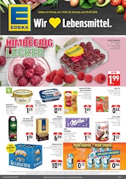 EDEKA Prospekt „Wir lieben Lebensmittel!“ für Ebrach, Oberfr und Umgebung mit 4 Seiten EDEKA Prospekt für Ebrach, Oberfr und Umgebung: „Wir lieben Lebensmittel!“, 4 Seiten, 31.08.2026 - 05.09.2026