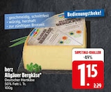 Allgäuer Bergkäse im EDEKA Prospekt Allgäuer Bergkäse im aktuellen EDEKA Prospekt für 1,15 €