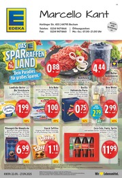 EDEKA Prospekt für Bochum mit 24 Seiten EDEKA Prospekt für Bochum: "Aktuelle Angebote", 24 Seiten, 22.09.2025 - 27.09.2025