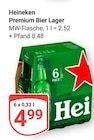 Aktuelle Heineken Angebote bei GLOBUS in Krefeld Aktuelles Premium Bier Lager Angebot bei GLOBUS in Krefeld ab 4,99 €