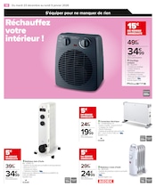 Radiateur Bain D'huile Angebote im Prospekt "DÉMARREZ L'ANNÉE AVEC DES OFFRES DERNIER CRI !" von Carrefour auf Seite 12