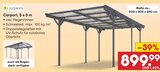 Carport, 5 x 3 m im Angebot bei Netto Marken-Discount in Fürth Carport, 5 x 3 m Angebote von Juskys bei Netto Marken-Discount Fürth für 899,99 €