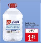 Destilliertes Wasser im Angebot bei Marktkauf in Kirchheim Destilliertes Wasser Angebote von Gut & Günstig bei Marktkauf Kirchheim für 1,49 €