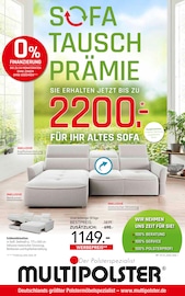 Aktueller Multipolster Prospekt mit Couch, "SOFA TAUSCH PRÄMIE", Seite 1