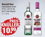 Rum Angebote von Bacardi bei V-Markt Regensburg für 10,99 €