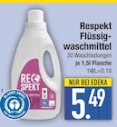 Respekt Flüssigwaschmittel im aktuellen EDEKA Prospekt für 5,49 €