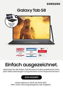 Aktueller Samsung Prospekt Aktueller Samsung Prospekt "Galaxy Tab S8" mit 2 Seiten