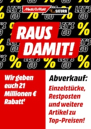 MediaMarkt Saturn Prospekt für Höhr-Grenzhausen: "RAUS DAMIT!", 1 Seite, 10.09.2025 - 22.09.2025