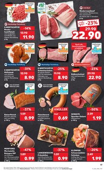 Hackfleisch im Kaufland Prospekt "Aktuelle Angebote" mit 53 Seiten (Hannover)