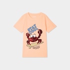 T-shirt sequins réversibles orange fluo garçon dans le catalogue La Halle