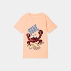 T-shirt sequins réversibles orange fluo garçon dans le catalogue La Halle
