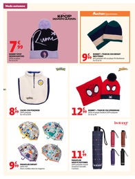 Prix et réduction Bonnet dans le prospectus Auchan Hypermarché en cours Offre Bonnet dans le catalogue Auchan Hypermarché du moment à la page 60