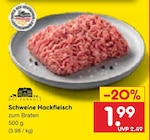 Schweine Hackfleisch im Angebot bei Netto Marken-Discount in Altenburg Schweine Hackfleisch Angebote von GUT PONHOLZ bei Netto Marken-Discount Altenburg für 1,99 €