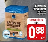 Bayrisches Weizenmehl von  im aktuellen EDEKA Prospekt für 0,88 €