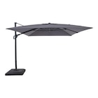 Promo Parasol déporté inclinable rectangle ouverture anthracite gris 3 x 4m GoodHome Corby à 269,90 € dans le catalogue Castorama ""