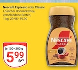 Espresso Angebote von Nescafé bei GLOBUS Weinheim für 5,99 €