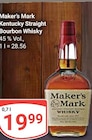 Kentucky Straight Bourbon Whisky im Angebot bei GLOBUS in Neuwied Kentucky Straight Bourbon Whisky Angebote von Maker's Mark bei GLOBUS Neuwied für 19,99 €