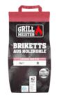 Briketts aus Holzkohle von Grillmeister für 4,65 € bei Lidl im Angebot Briketts aus Holzkohle von Grillmeister im aktuellen Lidl Prospekt