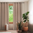 Rideau thermique Gaston beige lin 140x250 cm en promo chez Décor Discount Saint-Martin-d'Hères à 20,99 €