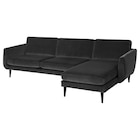 4er-Sofa mit Récamiere Djuparp dunkelgrau/schwarz Djuparp dunkelgrau Angebote von SMEDSTORP bei IKEA Bremerhaven für 1.149,00 €