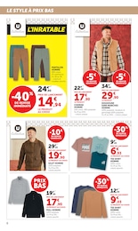 Offre Pantalon Homme dans le catalogue Super U du moment à la page 6