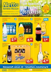 Aktueller Netto Marken-Discount Prospekt mit Cola, "WIR WÜNSCHEN EIN FROHES OSTERFEST!", Seite 1