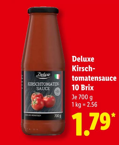 Kirschtomatensauce 10 Brix