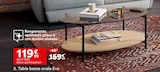 Table basse ovale Eva en promo chez But Béziers à 119,99 €
