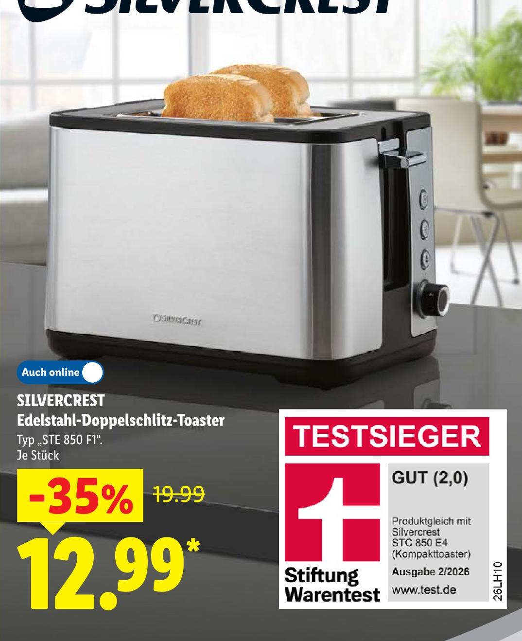 Edelstahl-Doppelschlitz-Toaster