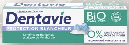 Dentifrice protection blancheur Bio
