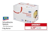 Schwäbische Spätzle von Aro im aktuellen METRO Prospekt für 12,83 €