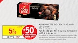 Mignonnette de chocolat noir - CÔTE D'OR en promo chez Intermarché Hyper Mignonnette de chocolat noir - CÔTE D'OR dans le catalogue Intermarché Hyper