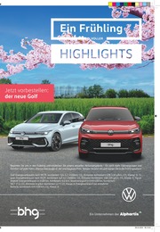 Volkswagen Prospekt für Gundelfingen: "Ein Frühling voller Highlights", 10 Seiten, 13.04.2024 - 26.04.2024