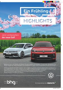 Volkswagen Denzlingen Prospekt "Ein Frühling voller Highlights" mit 10 Seiten