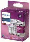 Led 50w spot gu10 blanc - PHILIPS en promo chez Intermarché Aulnay-sous-Bois à 5,99 €