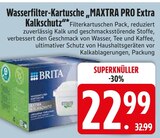 Wasserfilter-Kartusche "MAXTRA PRO Extra Kalkschutz" von BRITA im aktuellen EDEKA Prospekt für 22,99 €