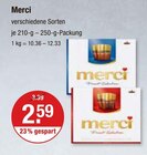 Merci im V-Markt Prospekt Merci von Storck im aktuellen V-Markt Prospekt für 2,59 €