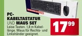PC-Kabeltastatur und Maus Set im Angebot bei E center in Ludwigshafen PC-Kabeltastatur und Maus Set Angebote bei E center Ludwigshafen für 17,99 €
