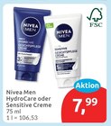 HydroCare Creme im Angebot bei budni in Hamburg HydroCare Creme Angebote von Nivea Men bei budni Hamburg für 7,99 €