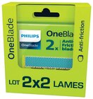 Lames Anti-Friction OneBlade - PHILIPS en promo chez Super U Saint-Malo à 19,99 €