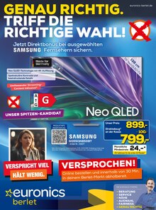 Fernseher im EURONICS Prospekt "GENAU RICHTIG. TRIFF DIE RICHTIGE WAHL!" mit 13 Seiten (Hamm)