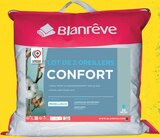 Lot de 2 oreillers confort - BLANREVE en promo chez Intermarché Hyper Quimper à 11,39 €