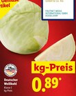 Deutscher Weißkohl im Angebot bei Lidl in Stuttgart Deutscher Weißkohl Angebote bei Lidl Stuttgart für 0,89 €