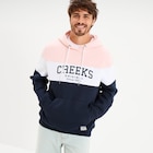 Sweat hoodie en molleton 1 poche rose pastel homme à 29,99 € dans le catalogue La Halle