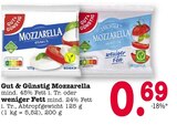 Mozzarella oder Leichter Mozzarella Angebote von Gut & Günstig bei E center Karlsruhe für 0,69 €