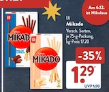 Mikado Milchschokolade im ALDI SÜD Prospekt Mikado Milchschokolade von LU im aktuellen ALDI SÜD Prospekt für 1,29 €
