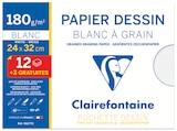 Pochette papier à dessin - CLAIREFONTAINE en promo chez Bureau Vallée Pochette papier à dessin - CLAIREFONTAINE dans le catalogue Bureau Vallée