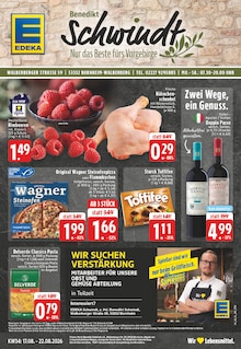 EDEKA Prospekt der Woche "Aktuelle Angebote" Seite 1, 17.08.2026 bis 22.08.2026 für Bornheim Aktueller EDEKA Prospekt "Aktuelle Angebote" Seite 1 von 26 Seiten für Bornheim